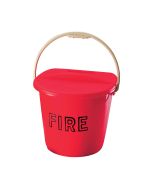 Plastic Two Gallon D Shaped Fire Bucket 3745/01